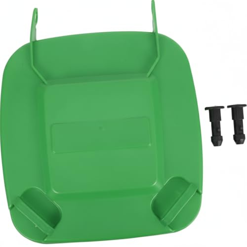 Heavy-duty Plastic Trash Can Lid Replacement Waste Bin Cover for Outdoor Use Dustbin Cover Wheelie Bin (Green)