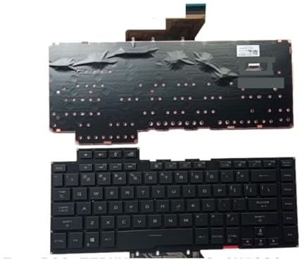 FDMOZRE Tastiera RGB per Laptop USA per ASUS per ROG per Zephyrus GU502 GU502G GU502GU GU502GV GA502 GX502 GM502 Notebook(Purple)