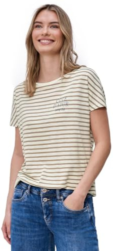 Damen Dropped Shoulder Shirt mit Streifen