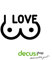 Decus I Love Boobs // Sticker OEM JDM Style Aufkleber