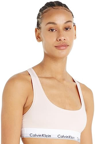 Calvin Klein Damen BH Bralette Unlined Sport, Rosa (Nymphs Thigh), M