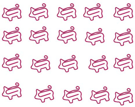 Form Büroklammern Kreatives Papier Hinweis Foto Zeichen Clips Lesezeichen Clips für Home Office School 20 Stück