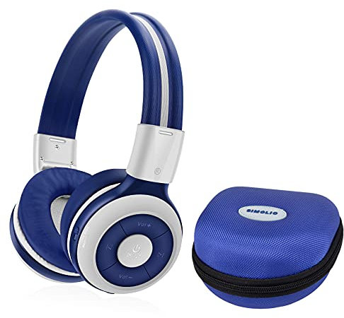 SIMOLIO Enfants Casque sans Fil Bluetooth avec Micro et Limiteur de Volume, Pliable Stéréo Enfant Supra-Auriculaire Casque pour Garçons, Filles, Compatibles avec Téléphones Portables, Tablettes (Gris)