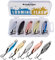 THKFISH Fishing Lures Fishing Spoons Lures Trout Lures for Trout pike bass Crappie Walleye Color C 5.5g(1/5oz) 5pcs
