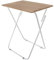HERSIG - Mesas Auxiliares Plegables - Mesa Plegable Vintage 48x38x66 CM - Mesa Jardin Exterior - Mesas Plegables Portatiles Resistentes - Ideal para Camping, Picnic, Comidas, Trabajo, Fácil de Guardar