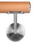 Buche leicht gedämpft Holzhandlauf Ø 42,4 mm Wandhandlauf 400 cm 4 Halter leicht gewölbt