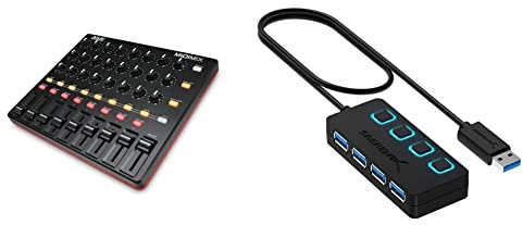 Akai Professional Midimix - Mixer E Controller Midi Usb Leggero E Professionale + Ableton Live Lite & Sabrent A 4 Porte Hub Usb 3.0 Con Interruttori Di Alimentazione Individuali E Led (Hb-Um43)