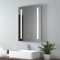 EMKE Illuminated Bathroom Mirror - 500 x 700mm Wall-Mounted Vanity Mirror with Shaver Socket, Touch Demister Pad for Makeup & Shaving