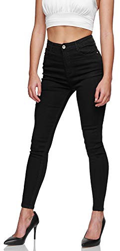 Glamexx24 Damen High Waist Skinny Jeans: Female Stretch Hose Slim Fit Jeans für Frühling, Sommer, Herbst, Winter, Jede Jahreszeit