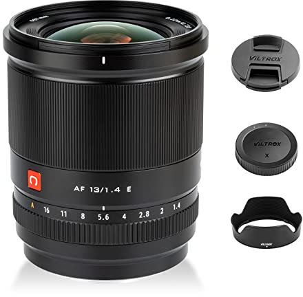 Viltrox 13mm F1.4 Ultra-Weitwinkel-Autofokus-Objektiv, kompatibel mit APS-C Sony E-Mount-Kameras A5000 A5100 A6000 A6100 A6300 A6400 A6500 A6600 usw