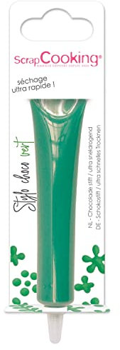 ScrapCooking - Schokoladenstift Grün - Zuckerschrift Grün 25 g - Essbarer Dekorativer Zuckerstift - Schreiben und Zeichnen - Beschriftung von Fondant, Glasuren, Torten - 6802