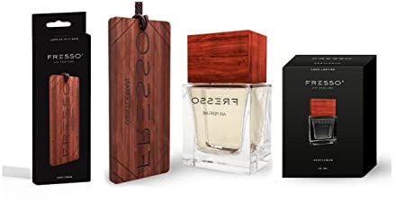 Fresso luxuriöser Autoduft | Set Parfum 50ml + Anhänger | Geschenkidee… (Gentleman, Set)