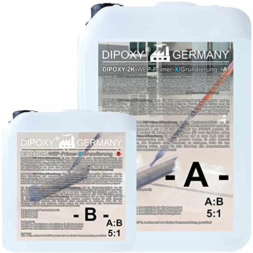 DIPOXY-2K-WEP-Primer-X-Grundierung (3,2kg (2,5kg A +0,5kg B + 0,2kg Farbe), Weiss)