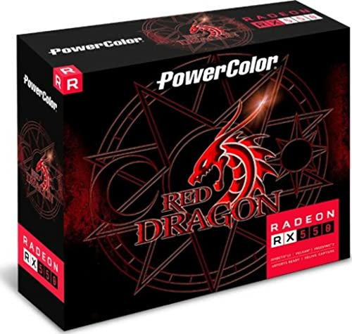 Power Color AMD Radeon RX 550, 2 Go GDDR5, HDMI, DVI, Single Fan, Low Profi, AXRX 550 2GBD5-HLEV2