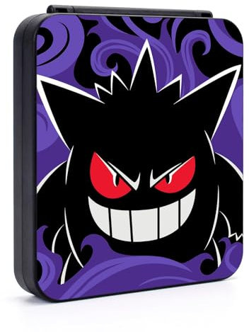 DLseego Switch Game Card Case Compatible with Switch/Switch OLED/Switch Lite, Premium Game Storage Card Holder Box with 12 Game Card and 12 Micro SD Card Slots-Devil's Bal