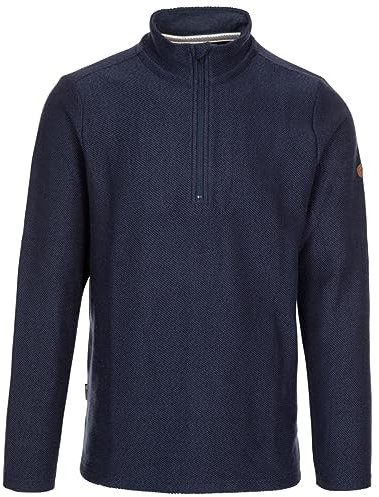 Trespass Mens Casual 1/2 Zip Top Taddingley Navy in Size - M