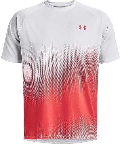 Under Armour Mens Short-Sleeves Ua Tech Fade Ss, Wht, 1377053-100, MD