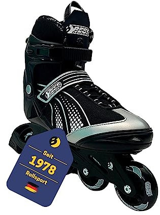 Best Sporting Inliner für Kinder & Erwachsene I robuste Inline Skates Damen & Herren I größenverstellbare Rollschuhe mit ABEC 7 Carbon Kugellager I Rollerskates Kinder mit 4 Rollen (39/40)