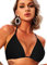 Navneet Women Bikini Top Sexy Triangle Bikini Adjustable Strings Padded Swimwear Beach Bathing Suits Black L