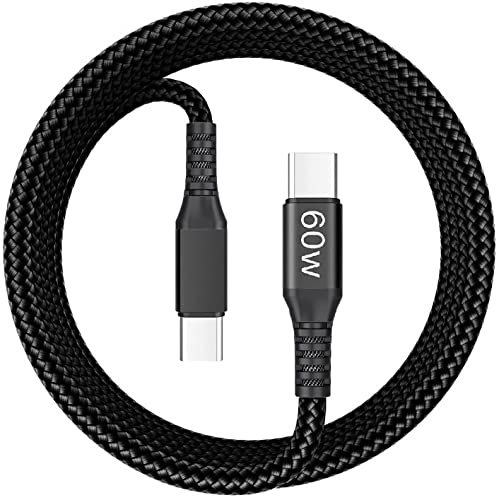 Google Pixel USB C Charger Cable, 60W PD Fast, 1.5M for Pixel 8/8 Pro/7/7 Pro/6A/6/5/4/3/2 XL (Black)