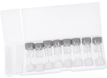 Healeved 8pc Contact Box Cases Contacts Container for Eye Care for Travel and Daily Use Made of Material