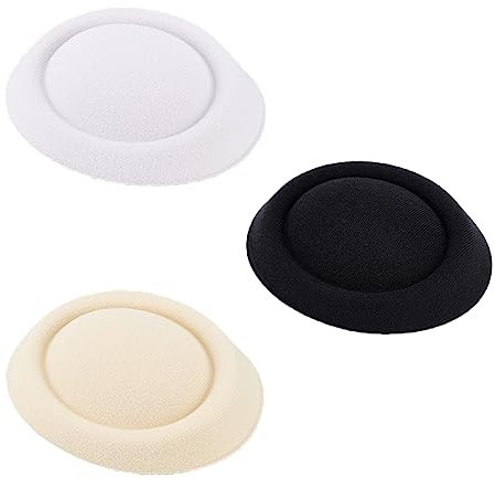 FINGERINSPIRE 3 Farben Ovale Hostess Pillenbox Hutbasis Fascinator Hutbasis 165x135 mm Polyester Cocktail Hutbasis Millinery Damen Hutherstellung Handwerksmaterialversorgung Für DIY Hut