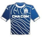 Porte-clés Olympique de Marseille | Pendentif | Tricots de Football | Divers Types | à L'extérieur | à Domicile