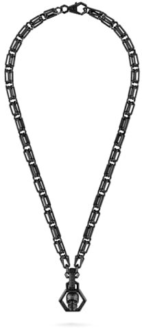 Philipp Plein Herren Kette Halskette Edelstahl IP Black Plein ICON Chain PJ9EA12NU
