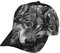 Amkong Baseballkappe, Sternzeichen des Löwen im Feuer, niedriges Profil, verstellbar, für den Sommer, Wolf Schwarz und Weiß, One size