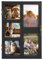 CALIFORNIA CADE ELECTRONIC Bilderrahmen, 10,2 x 15,2 cm, Collage, Wanddekoration, schwarzer Fotorahmen für 5 Fotos mit Glas und Passepartout, Fenster-Bilderrahmen für Wand und Tisch, Familiengeschenke