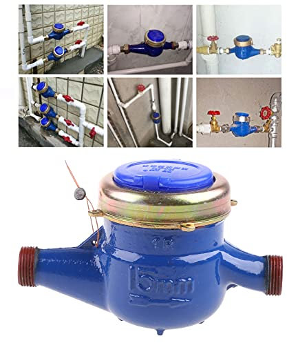 Wasserzähler Robustes Messing Durchflussmessung Wasserhahn Kaltwasserzähler Hausgarten Nasstisch Messwerkzeuge Wassermessung Kaltwasserzähler
