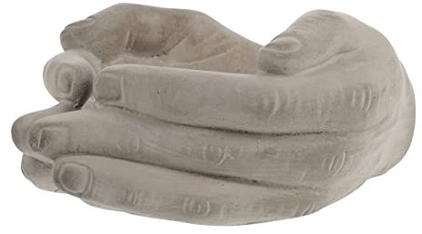 OFFSCH Garten Blumentopf Zement Pflanzentopf Palmenform Sukkulenten-blumentopf Blumentopf Dekoration Für Zuhause Balkon Oder Garten