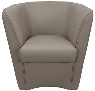 Mondo Viro Sessel aus Kunstleder Dallas, elegant, 70 x 67 cm, 76 h (Taupe)