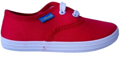 Colores Zapatilla Lona 2417 Rojo