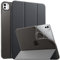 MoKo Hülle Kompatibel mit iPad Pro 11 Zoll M4 2024 (5. Gen), TPU Transluzent Matt Rückseite Cover mit Auto Schlaf/Aufwach, Schutzhülle mit Ständer, Space Grau