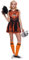 EraSpooky Cheerleader Kostüm Damen mit Haarspangen & Socken Gruseliger High School Zombie Faschingskostüme Mädchen Halloween Cheerleading Uniform Party oder Karneval