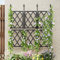 NiHome Garden Trellis Vertical Plant Stand with Modern Diamond Grid Design, Easy Assembly Durable Plastic Panels & Powder-Coated Iron Frame, Decorative Room Divider for Home and Office (85x127 cm)