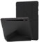 Haofun Funda Compatible con Samsung Galaxy Tab S10 FE/S9 FE/S9, Smart Cover PU Protecto con Auto Despertador/Sueño, Múltiples Modos de Soporte,Parte Posterior de TPU Blando, Negro