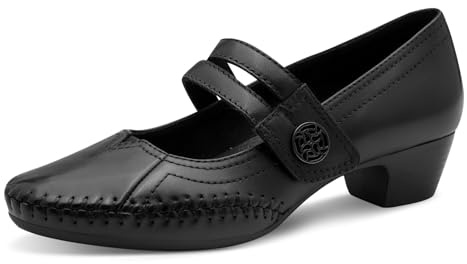 Jana Damen Pumps Kleiner Absatz Leder