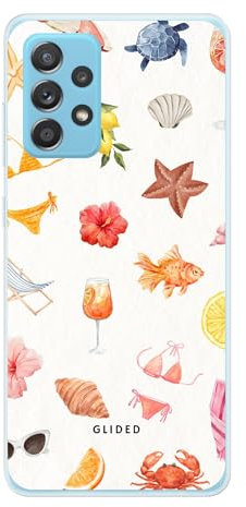 GLIDED Cover morbida per Samsung Galaxy A53 5G, resistente agli urti e ai graffi, in silicone TPU, design Summer Time