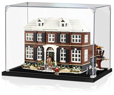 LYVQZPWLRMinifigure Display Case， Acrylic Countertop Display Box Show Case.It's Suitable for Lego 21330 Home Boy Model's Displaying,collecting,dustproof,storage(Transparent a)