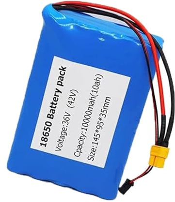 Batterie De Remplacement Étanche 36V 10Ah 10S2P Batterie pour Vélo Électrique pour Moteur De Vélo Électrique 100W 200W 350W 500W avec Chargeur Grande capacité 36V 10Ah,XT60+SM