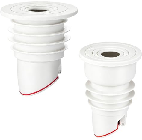 LUDHEP Guarnizioni Anti-odore per Tubi di Scarico, Set di 2, 35-40mm e 45-50mm, in Silicone Impermeabile e Antiodore, per Lavatrici, Lavelli e Tubi di Scarico Domestici