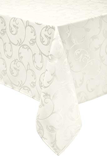 Erwin Müller Tischdecke Greven abwaschbar Creme Größe 130x200 cm