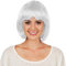 dressforfun Bob Perücke | Toller Haarschnitt mit Pony | Mit vielen Kostümen kombinierbar - diverse Farben (Weiß | Nr. 303643)