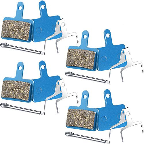 Zonon 4 Paar Fahrrad Bremsbeläge Kompatibel mit TRP Tektro Shimano Deore Br Hochleistung Mountainbike Scheiben für M575 M525 M515 T615 T675 M505 M495 M486 M475 M465 C501s (Multimetallische Beläge)