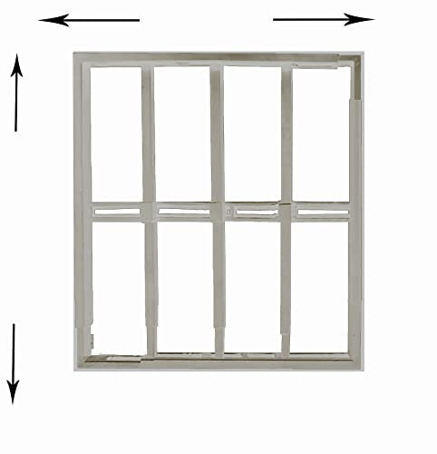 REJA ANTIRROBO PARA VENTANA. ADAPTABLE A TODAS LAS MEDIDAS. (55X55CM HASTA 100X100CM ALTO Y ANCHO, GALVANIZADO)