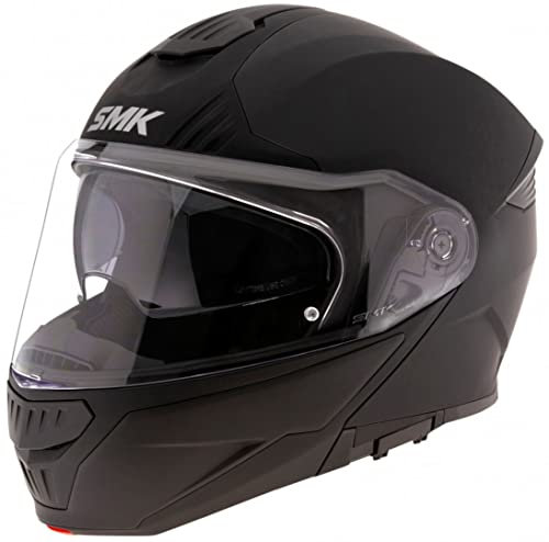 SMK Gullwing Klapphelm Schwarz Matt XXXXL