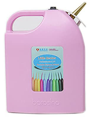 Gonfiatore elettrico Wireless Air portatile a palloncino lungo Pump Pompa, pompa a palloncino rotante ricaricabile usata per la decorazione di matrimoni del festival del partito (Rosa)