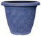 Muddy Hands Decorative Plant Pot Outdoor Garden Colourful Round Plastic Planter (Pastel Marine Blue, 22.85 Litre)